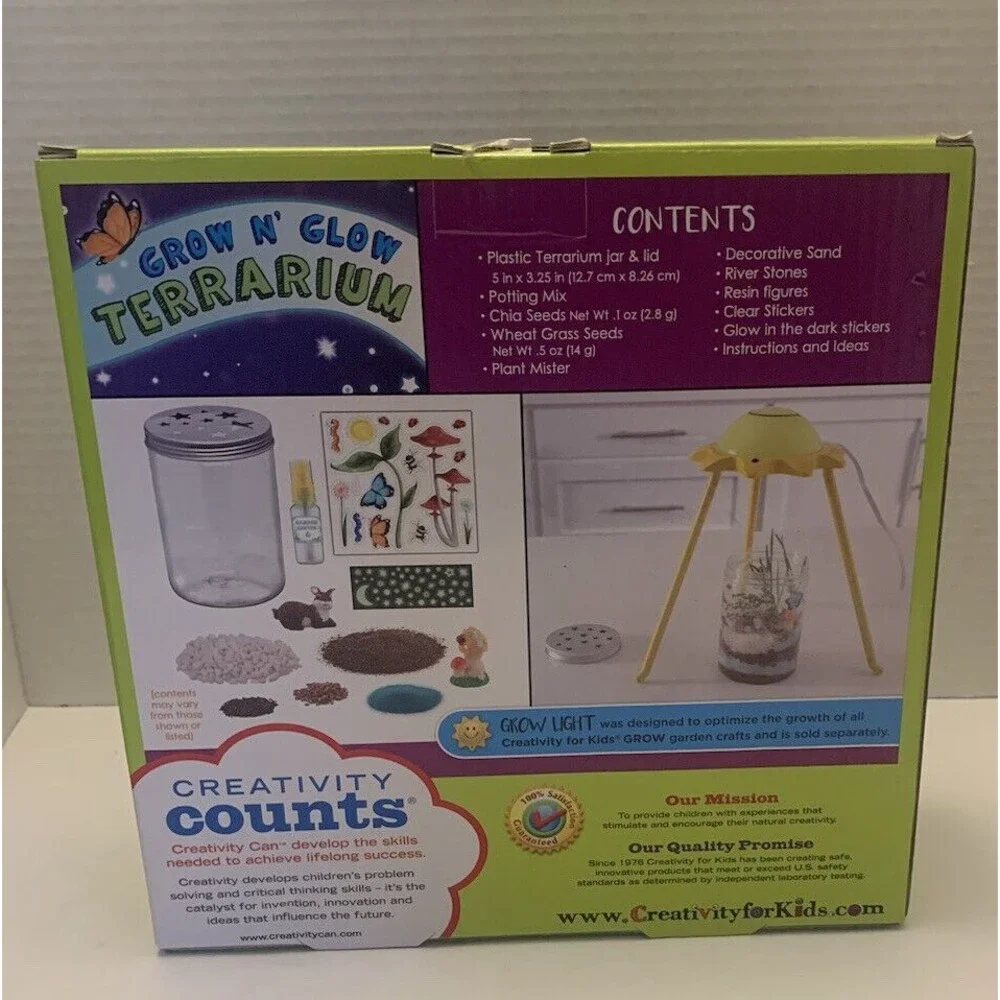 Creativity for Kids Grow 'N Glow Terrarium Kit for Kids - Science Activities